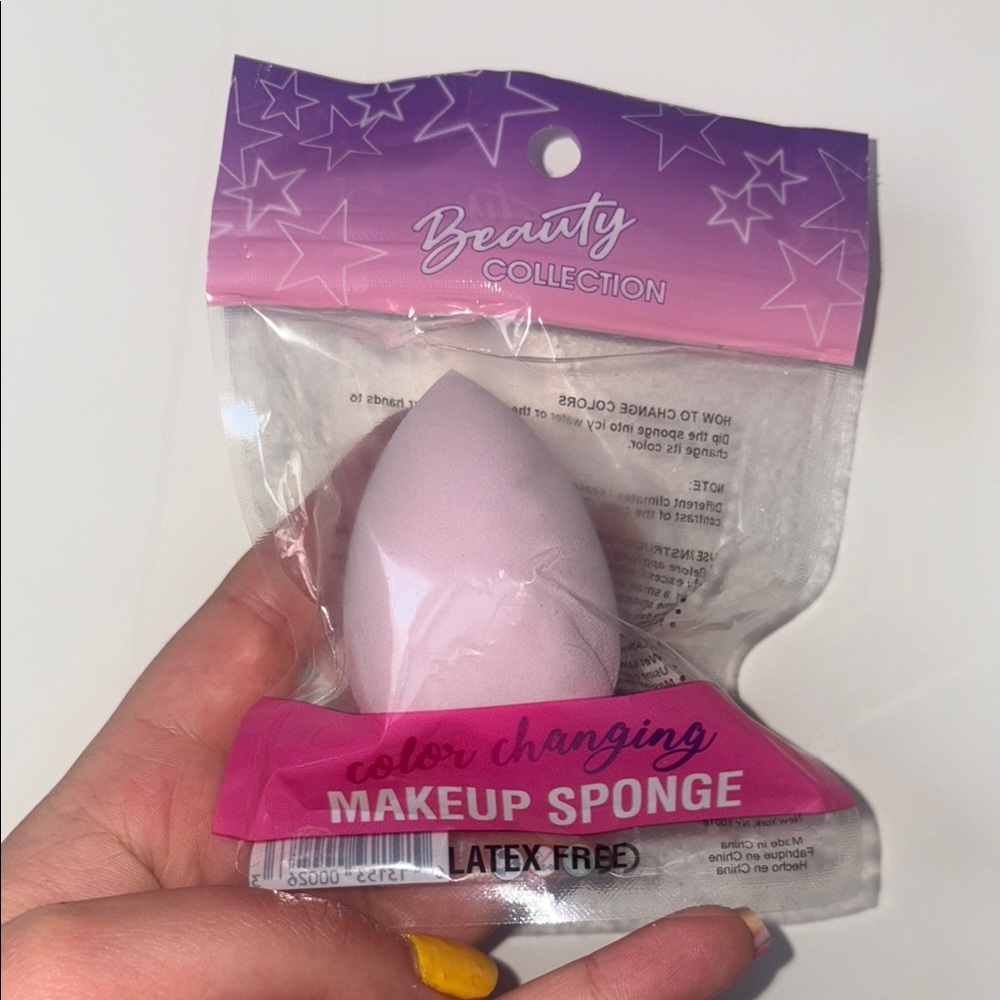 Color Changing Makeup Sponge - Pink